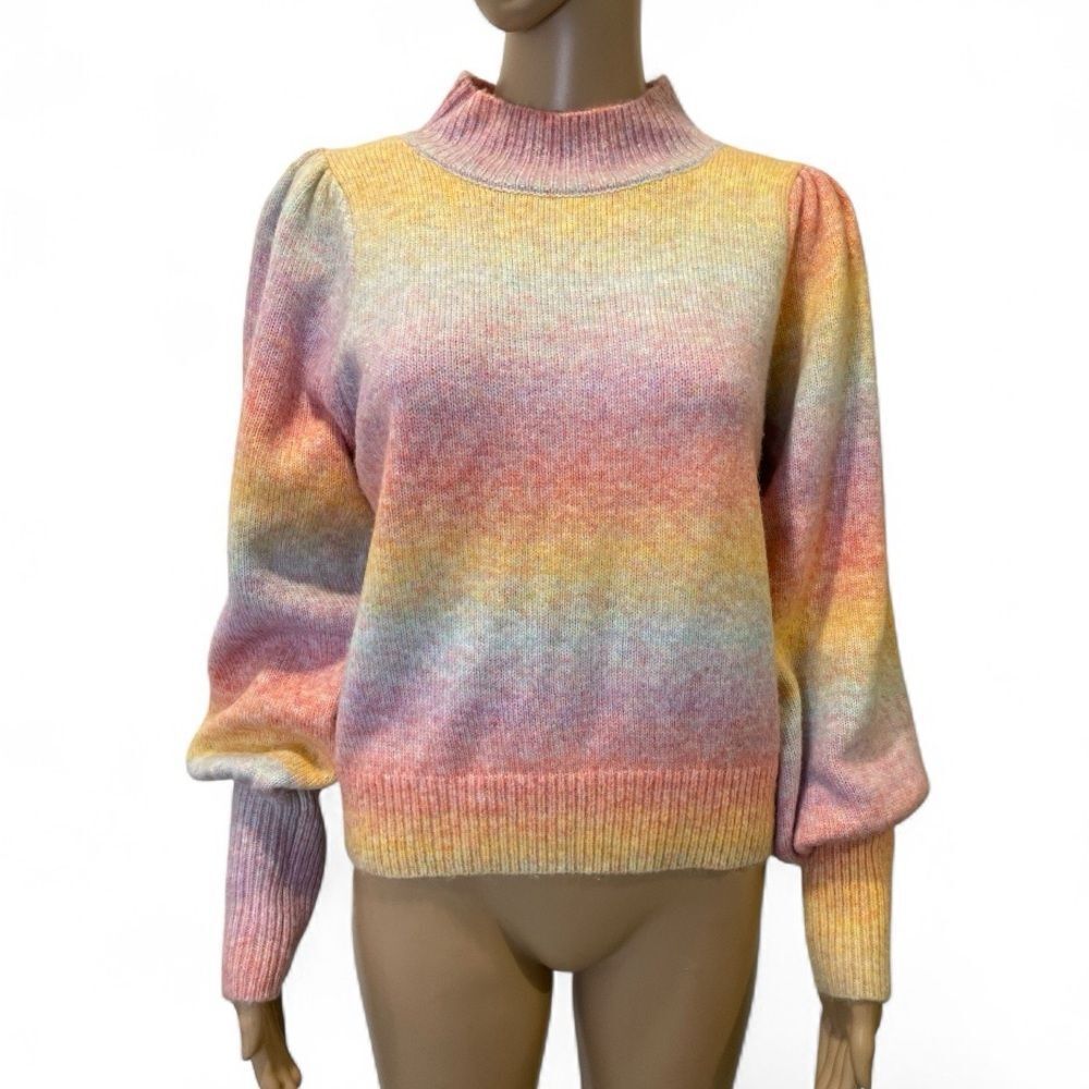 A Loves A Multicolor Women's cowl Neckline Sweater Size M